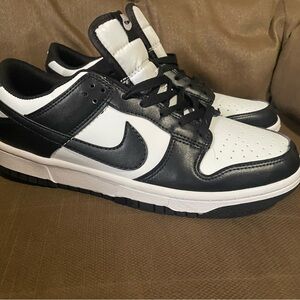 Nike Black and White Dunk Sneakers